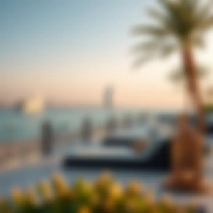 Luxurious beachfront properties along Deira Dubai Island Beach