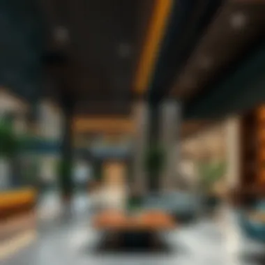 Commercial Spaces in DIFC Village Commercial spaces in DIFC Village with modern design