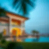 Stunning views of Dubai Dunes properties showcasing luxurious architecture