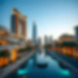 Stunning view of Dubai International City showcasing its unique architecture