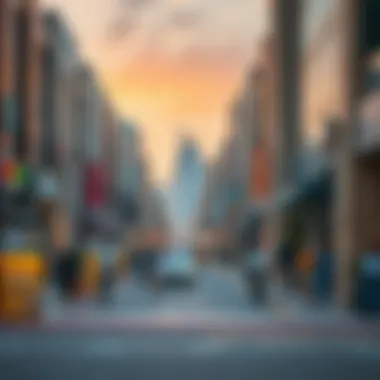 Vibrant community life in Dubai International City with commercial spaces