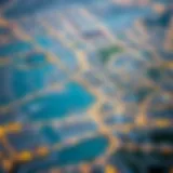 Detailed map of Dubai highlighting key districts