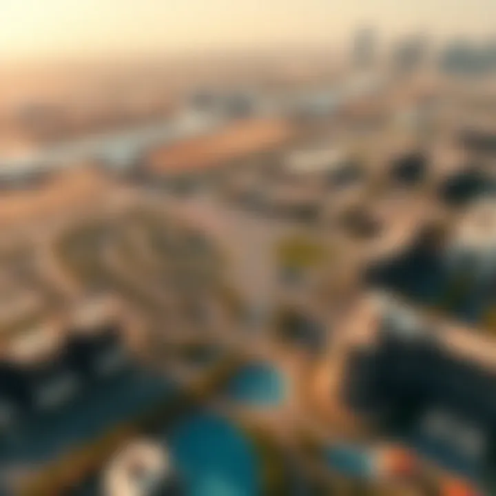 Aerial view showcasing the expansive landscape of Emaar South