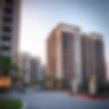 Modern architectural design of residential buildings in Emaar South