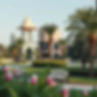 Lush green parks and recreational areas within Festival City