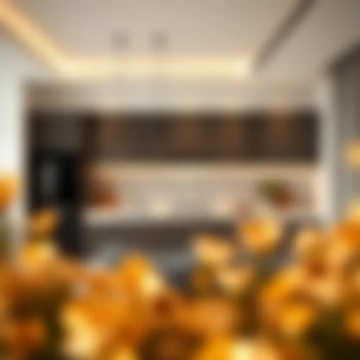 Stylish kitchen in a flat located in Oud Metha