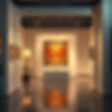 Artist Installation Exhibition in Jebel Ali An artist's installation piece displayed prominently in a Jebel Ali gallery