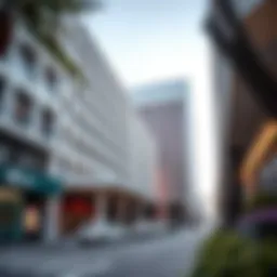 Exterior view of Ibis Hotel showcasing modern architecture