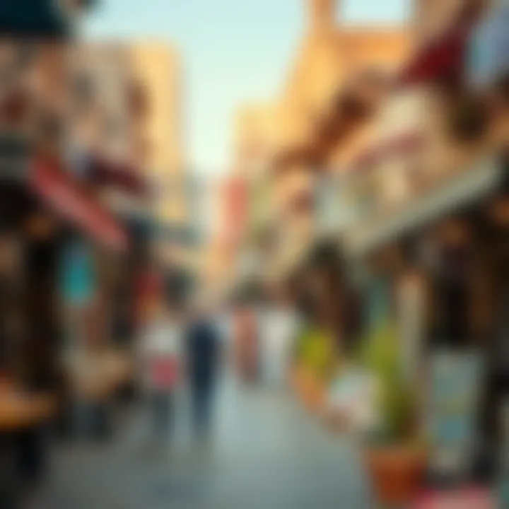 The bustling atmosphere of the Dubai Souks