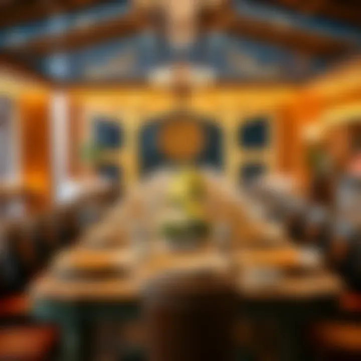 A vibrant communal table set for Iftar