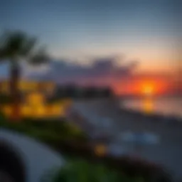 A breathtaking view of الشاطئ جي بي ار at sunset