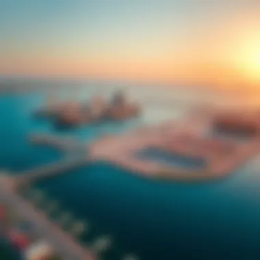 Aerial shot of Jebel Ali Port, a key economic driver in Dubai