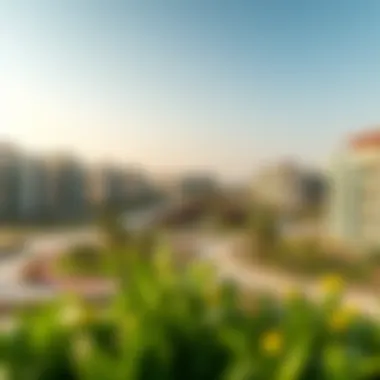 Modern Architecture and Green Spaces in Jebel Ali A panoramic view of the Jebel Ali Residential Area showcasing modern architecture and green spaces