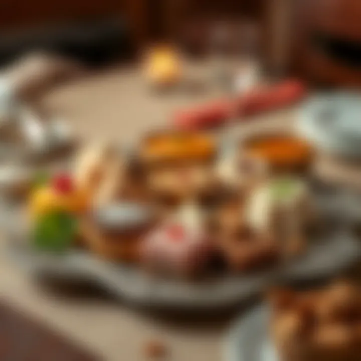 An assortment of traditional Indian sweets presented on an ornate platter