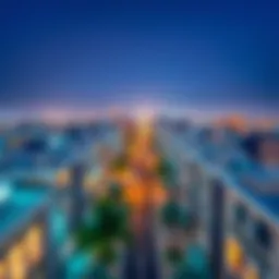 Panoramic view of Khaleej Al Arabi Street showcasing urban development