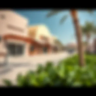 Vibrant community spaces in Liwa Al Khadra fostering social interactions