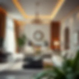 Elegant living space showcasing cleanliness and order