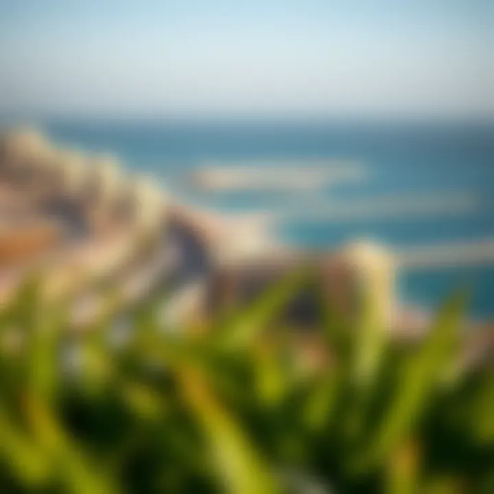 Stunning Panoramic View of Mamzar Beach Panoramic view of Mamzar beach and waterfront