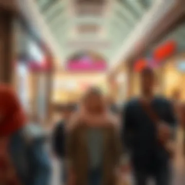 Shopping Experience at Wafi Mall Diverse shoppers enjoying the Wafi Mall experience