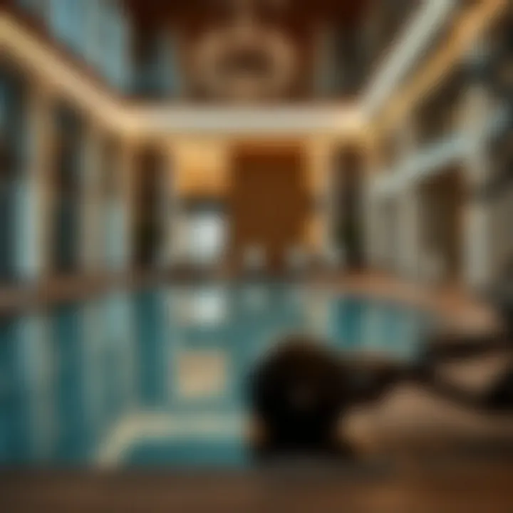 Luxurious Amenities at Mazaya 28 Luxurious amenities available at Mazaya 28, including a swimming pool and gym