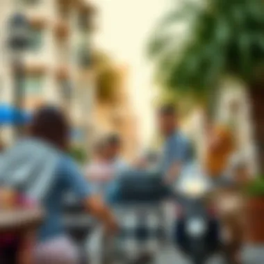 Vibrant community life in MBR City District One with families and activities