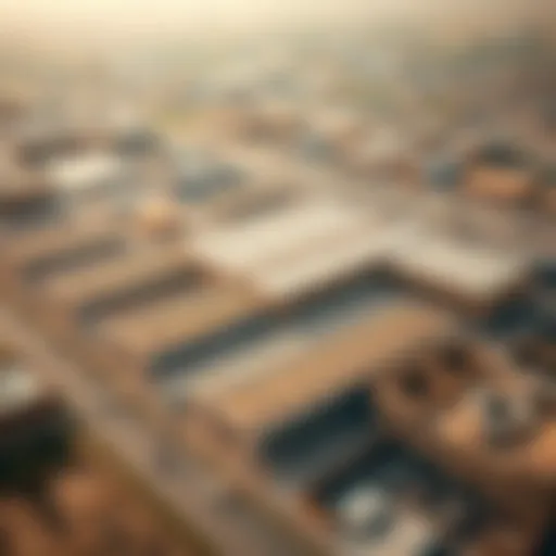 Aerial view of Mussafah Warehouse showcasing its expansive layout
