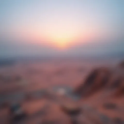 Stunning desert landscape near Dubai