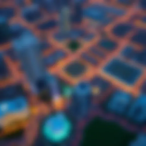 Aerial view of Pan Emirates Al Barsha showcasing its vibrant urban landscape