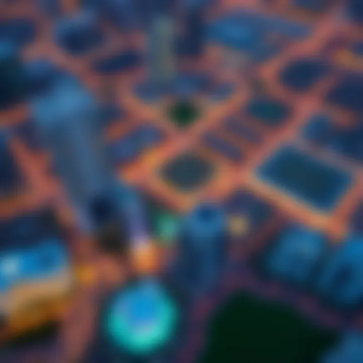 Aerial view of Pan Emirates Al Barsha showcasing its vibrant urban landscape