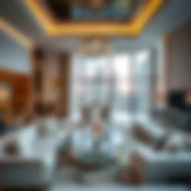 Stunning interior of a luxury apartment in Dubai
