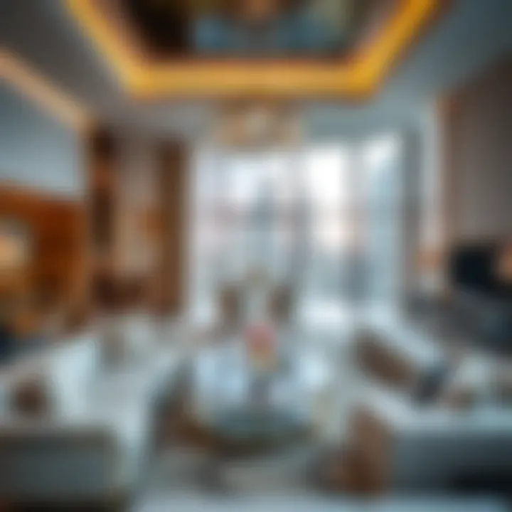 Stunning interior of a luxury apartment in Dubai