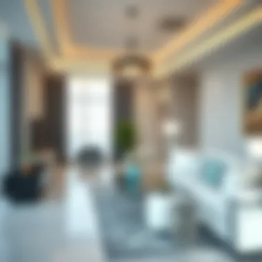 Open house showcasing a luxurious apartment interior