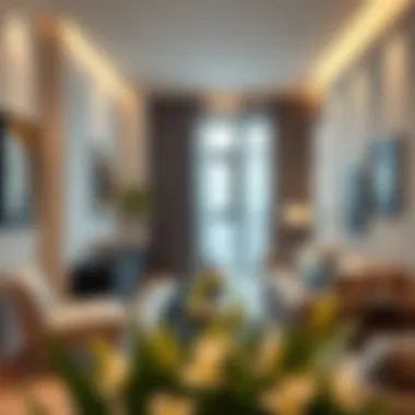 Modern Apartment Interior A cozy apartment interior showcasing modern design