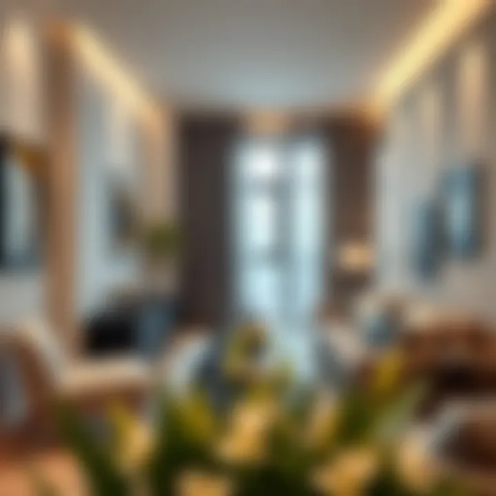 Modern Apartment Interior A cozy apartment interior showcasing modern design