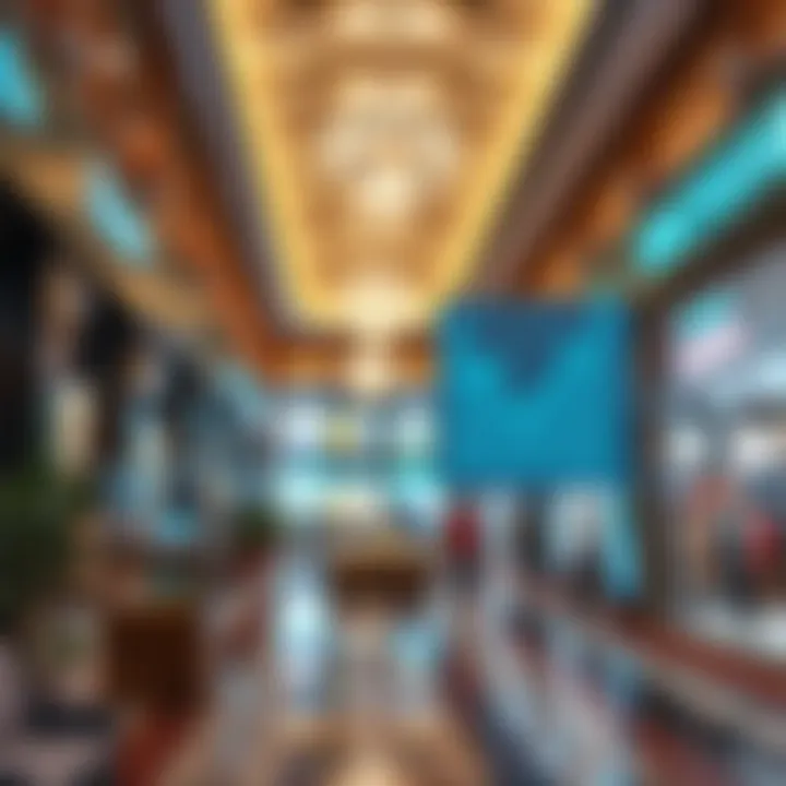 A market trend graph illustrating growth prospects for retail spaces in Dubai