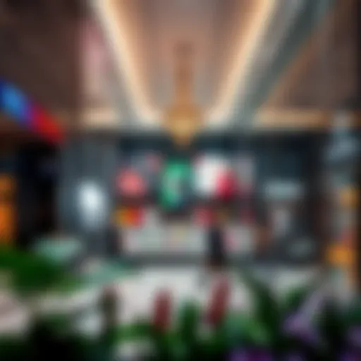 A vibrant commercial space interior showcasing diverse retail options in International City Phase 2