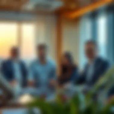 Collaborative meeting between real estate professionals