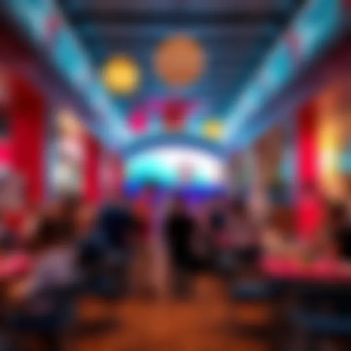 Visitors enjoying the entertainment facilities within سفير مول