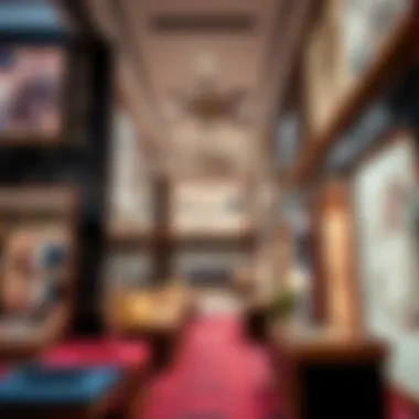 Interior shopping experience at سفير مول filled with luxury brands