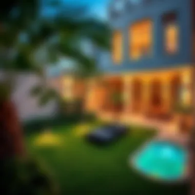 Serene garden space in a Satwa villa offering a peaceful retreat