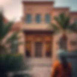 Vibrant architecture of Satwa villas showcasing traditional design