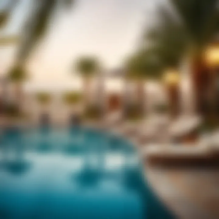 Relaxing poolside area perfect for leisure guests
