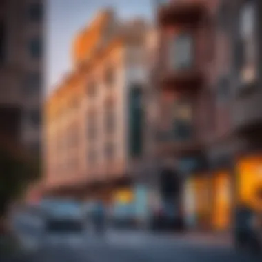 Vibrant street view showcasing Bur Dubai's unique architecture