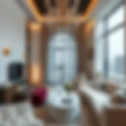 Modern studio interior showcasing elegance