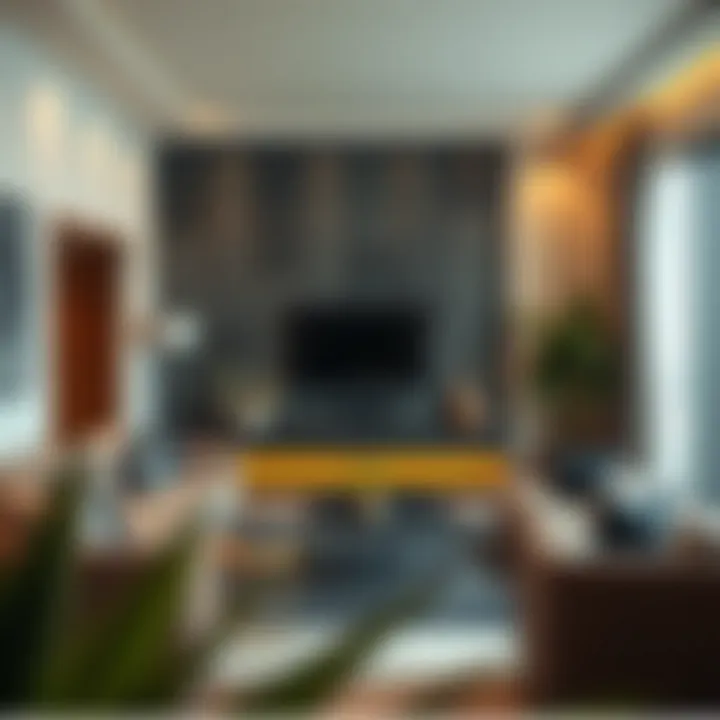 A modern living space in Dubai available for subleasing, highlighting comfort and style