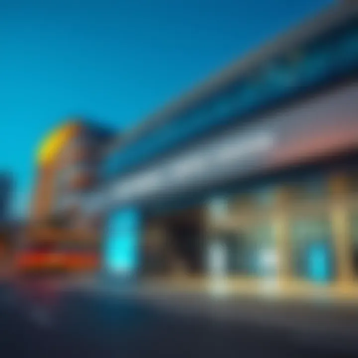 Exterior view of Terminal 1 Metro Station showcasing modern architecture