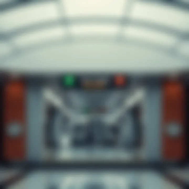 Inside view of Terminal 1 Metro Station highlighting modern facilities