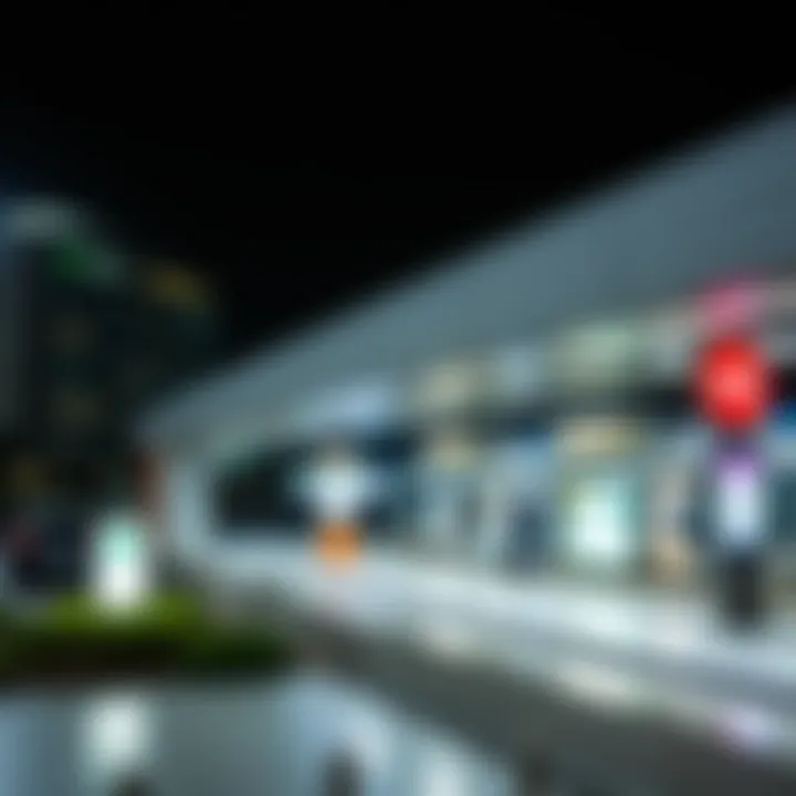 Nearby attractions surrounding Terminal 1 Metro Station in Dubai