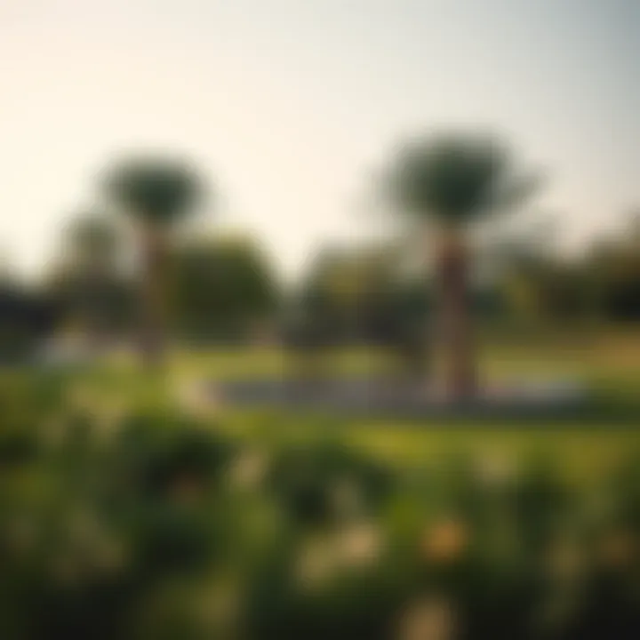 Family-friendly park in Al Ghadeer with lush greenery and recreational areas