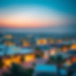 Panoramic view of Al Ghadeer community showcasing its modern architecture